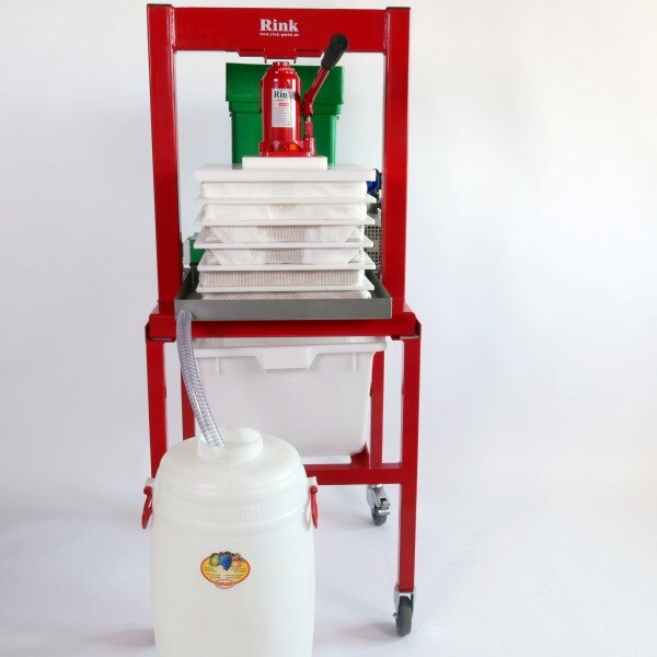 Domáca minivýrobňa štiav – 400 V, mobilná s balíkovacím lisom TP 40