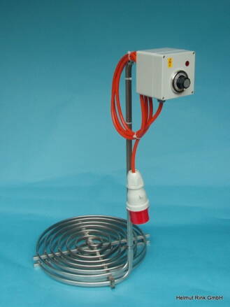 Nerezový ohrievač 13,5 kW - výška 75cm, Ø 47cm