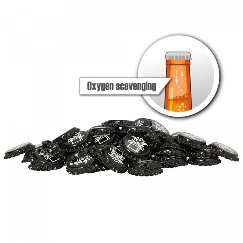 Korunkové uzávery 26 mm Hophead – 10 000 ks – s pohlcovaním kyslíka Korunkové uzávery 26 mm Hophead – 10 000 ks – s pohlcovaním kyslíka
