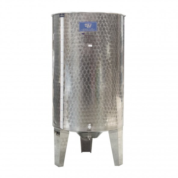 Nerezová nádrž 400 l s plávajúcim vekom a kónickým dnom