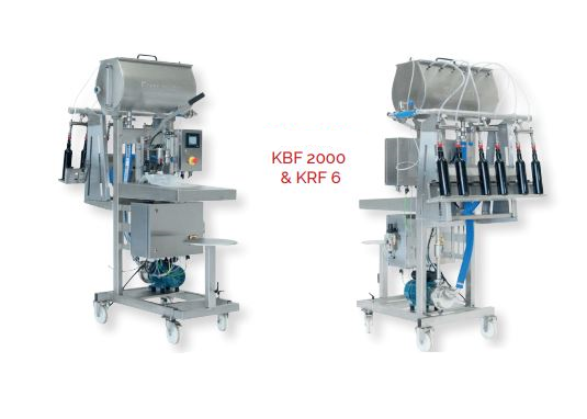 Kombinácia plničky KBF2000 s plničkou KRF 6/8