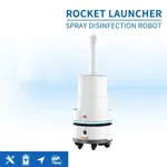 Robot na dezinfekciu hmlovým rozprašovaním Robot na dezinfekciu hmlovým rozprašovaním